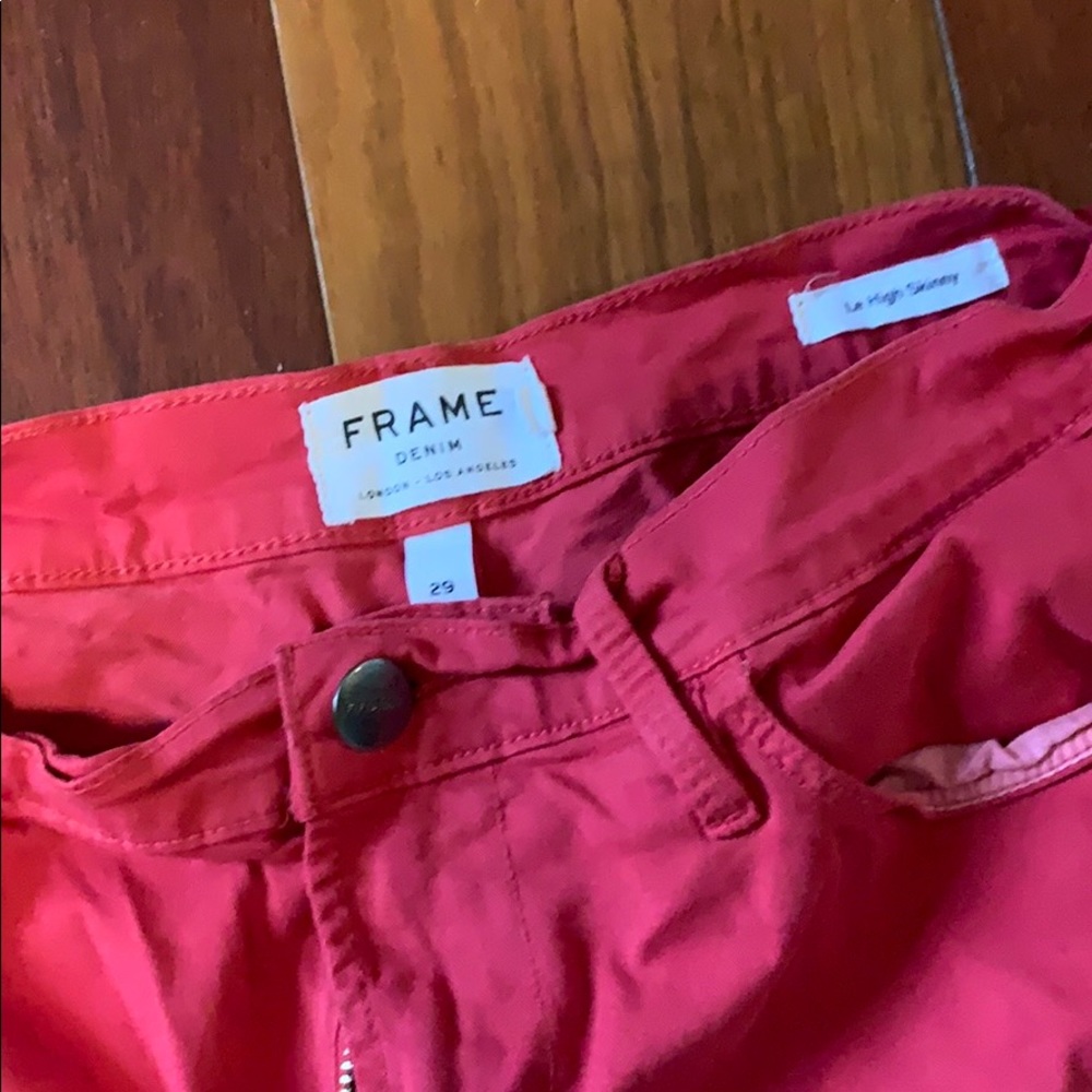 Red Frame Jeans - Picture 3 of 3